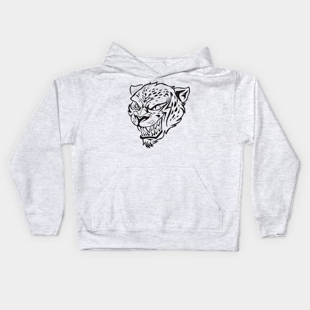 jaguar stare Kids Hoodie by baikteman